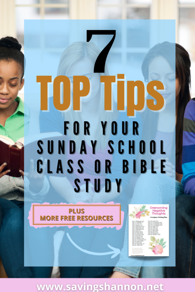 Tips For Your Adult Sunday School Lesson or Bible Study - Blessed and ...